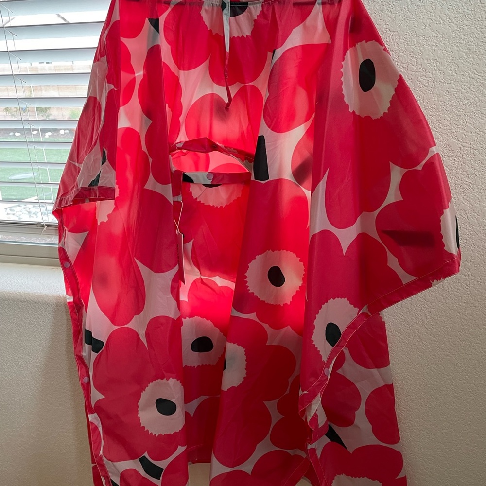 NWT Marimekko Unikko Waterproof Poncho - Picture 4 of 5